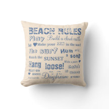 A praia alternativa ordena travesseiro reversível