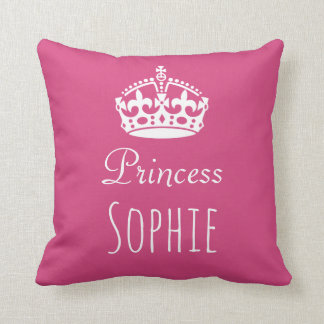 Almofada A princesa (algum nome) personalizou o coxim da