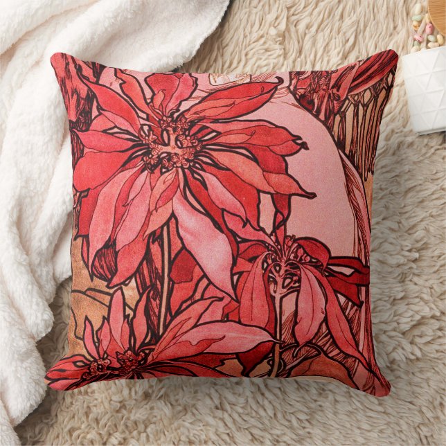 Almofada A Ruby de Alphonse Mucha (Cobertor)