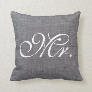 Almofada A serapilheira de matéria têxtil das canvas de