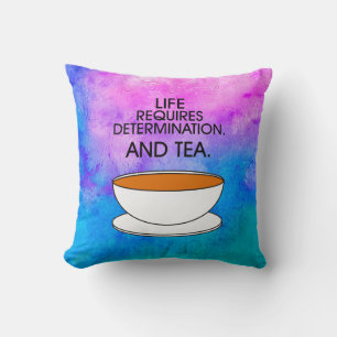 Almofada A Vida Artística Requer Determinação + Cotação Tea