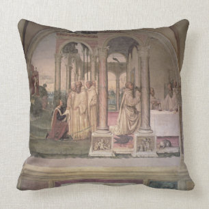Almofada A vida de St. Benedict (fresco) (detalhe) 3