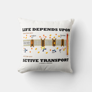 Almofada A Vida Depende Da Bomba Na-K De Transporte Ativa