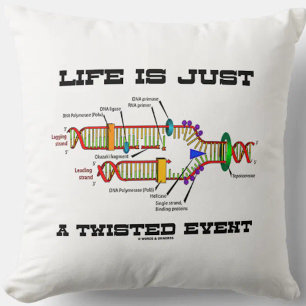 Almofada A Vida É Apenas Um Humor De Replicação De DNA D
