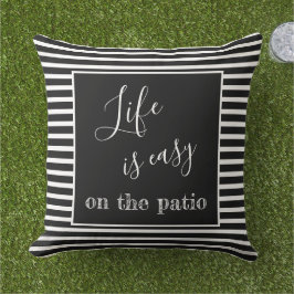 Almofada A Vida É Fácil Citar Nome Personalizado Da Família