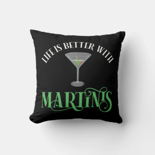 Almofada A Vida é Melhor Com Martinis