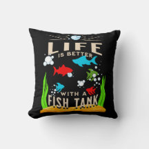 A vida é melhor com um tanque de peixe