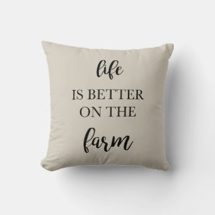 Almofada A vida é melhor no Travesseiro decorativo da Fazen
