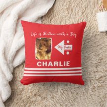 A vida é melhor que o cão adicione o nome da foto 