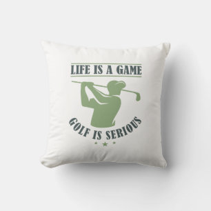 Almofada A Vida É Um Golfe De Jogo É Sério