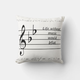 Almofada "A vida sem música seria o bel bel" Poster imprimí