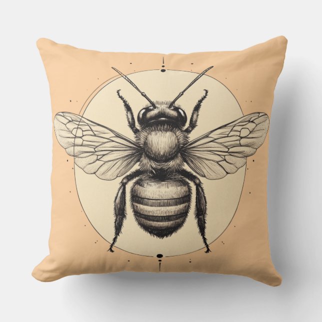 Almofada 🐝 Abeille Mystique (Frente)