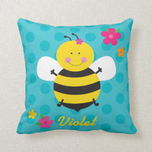 Almofada Abelha bonito travesseiro decorativo personalizado