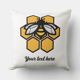 Almofada abelha em colmeia