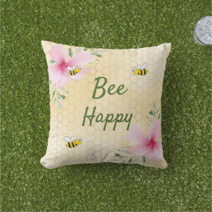 Almofada Abelha Feliz Bombus Abelhas amarelas no verão