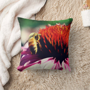 Almofada Abelhas De Mel No ConEFlower Fechem