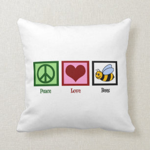 Almofada Abelhas do amor da paz