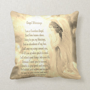 Almofada Abençoações do Anjo Douradas