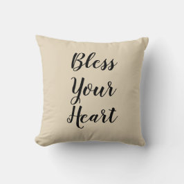 Almofada Abençoe seu Travesseiro decorativo de bronzeado