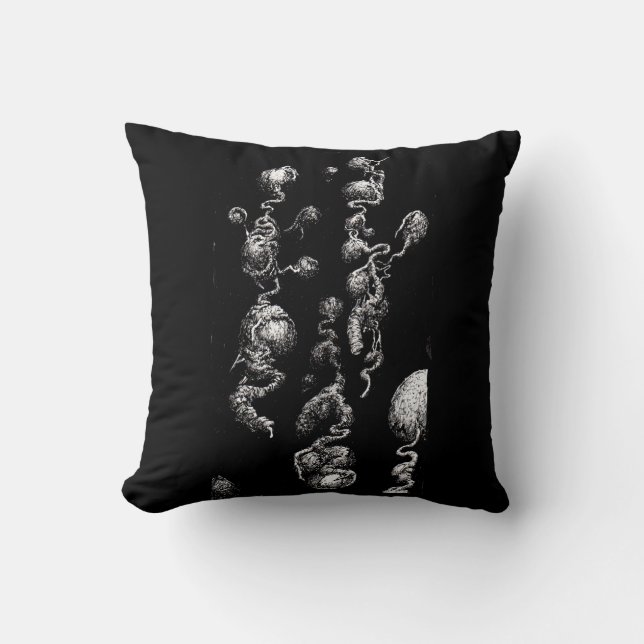 Almofada Aberrações orgânicas flutuantes (Frente)