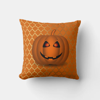 Almofada Abóbora Brilhante Laranja e Travesseiro decorativo