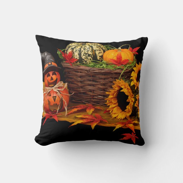 Almofada Abóbora de Halloween (Frente)