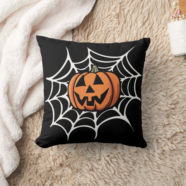 Almofada Abóbora engraçada e assustadora de Halloween  (Cobertor)