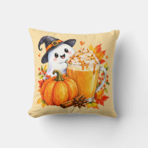 Abóbora Fantasma de Halloween Fofo