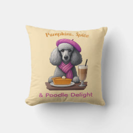 Almofada Abóboras, Especiarias e Poodle Delight