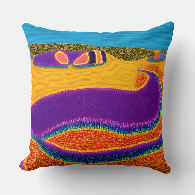 Almofada Aboriginal Abstrato Art Vol 02 (Frente)