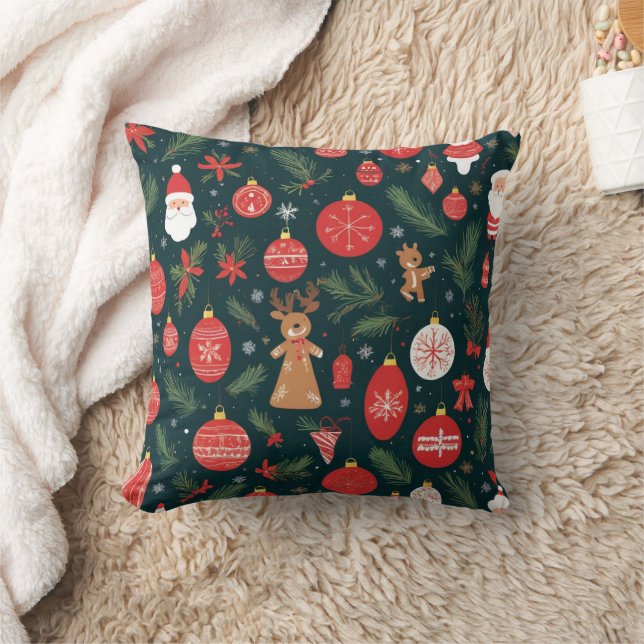 Almofada Abraçando o Espírito do Natal, Feliz Natal (Cobertor)