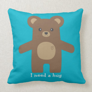 Almofada Abraço de urso bonito de Brown