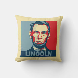 Almofada Abraham Lincoln EUA Presidente Estilo Esperança