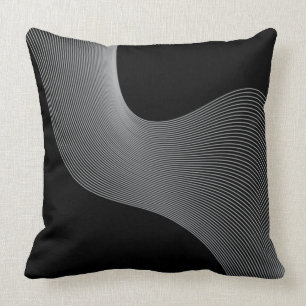 Almofada Abstração de ondas elegante, moderna e futurista