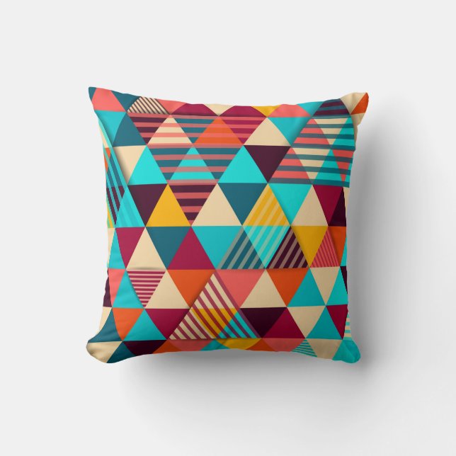 Almofada Abstract background with triangle shapes. Modern g (Frente)