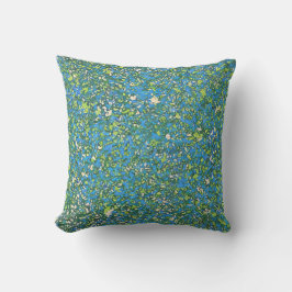Almofada Abstract Blue Splatter for Art Enthusiasts Mod 