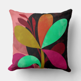Almofada Abstract Botanical Throw Pillow