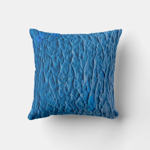 Almofada Abstract Cobalt Blue Textured Wall with Impasto Pa