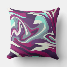 Almofada Abstract Flowing Colors Pattern