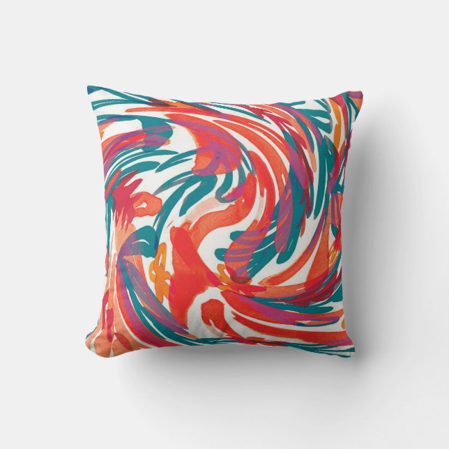 Almofada Abstract painting texture. Art wallpaper. Simple d (Frente)