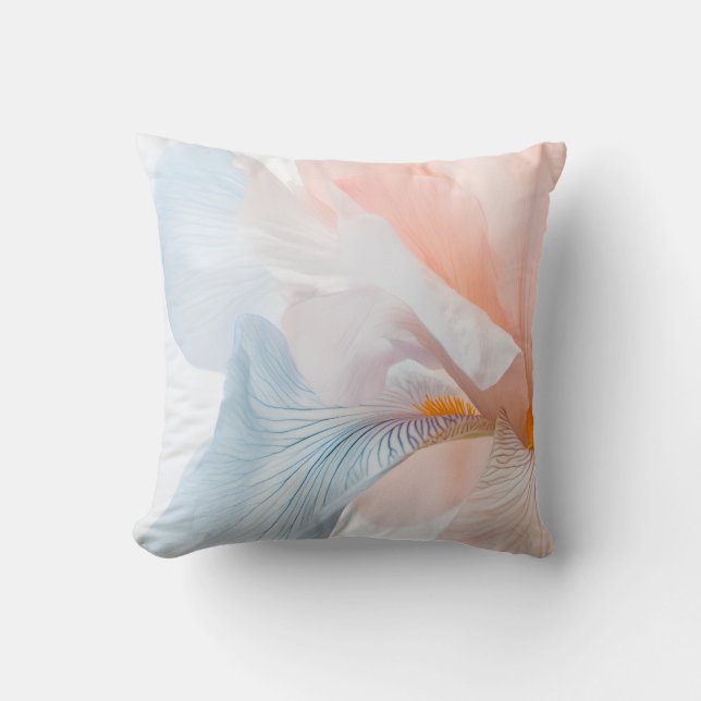 Almofada Abstract Pastel Floral Watercolor Throw Pillow  (Frente)