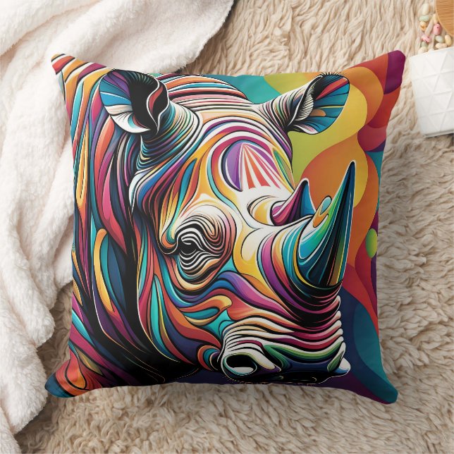 ALMOFADA ABSTRACT RHINO CUSHION (Cobertor)