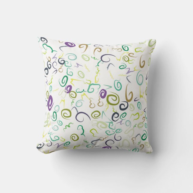 Almofada Abstract seamless pattern handmadeabstract, art, b (Frente)