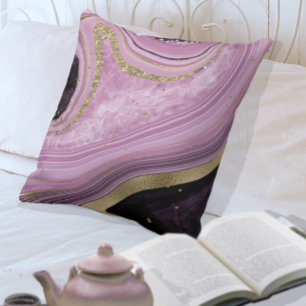 Almofada Abstrato Agate V1 Mauve ID827