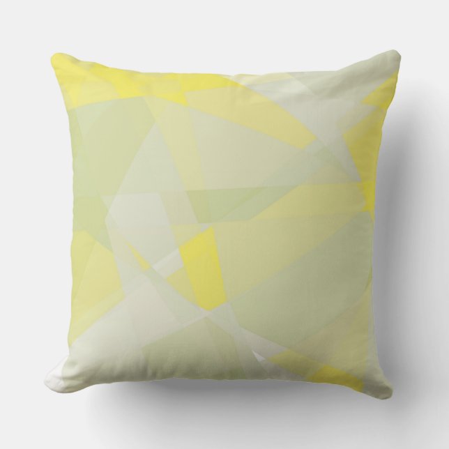 Almofada Abstrato amarelo (Frente)