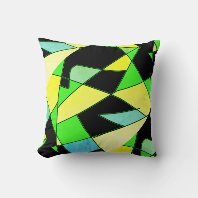 Almofada Abstrato-Art A Pintura De Um Alcance De Travesseir (Frente)