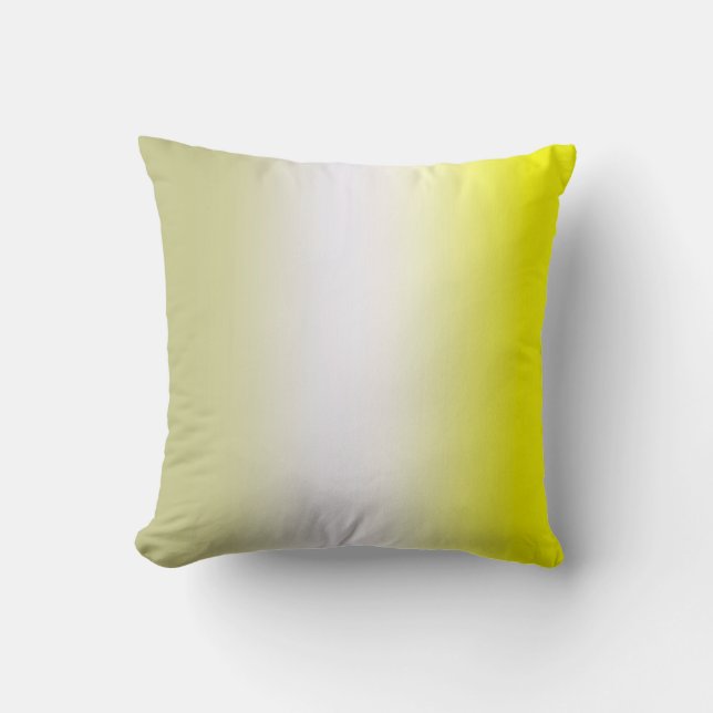 Almofada Abstrato Art Pastel Amarelo Cinza Branco Sunny (Frente)