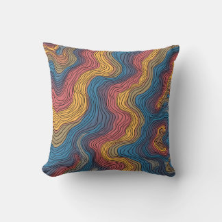 Almofada Abstrato Bliss: Recortes Padrão de Arte Moderna