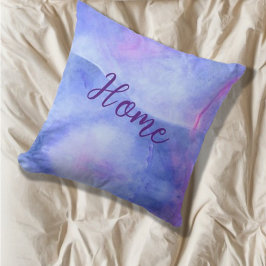 Almofada Abstrato Blues, Misturas de cores etéreas