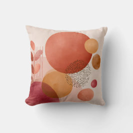 Almofada Abstrato Boho Circles/Warm Terracotta
